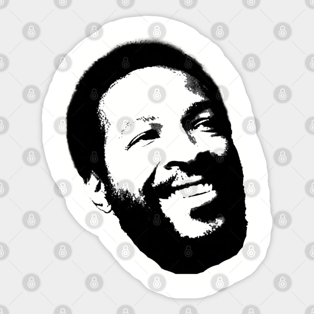 Marvin Gaye smiling Sticker by UrbanLifeApparel